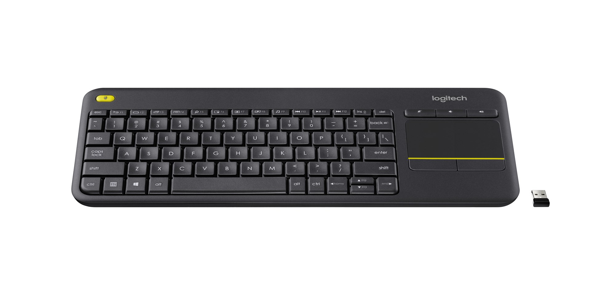 Logitech K400 Plus keyboard RF Wireless Dutch Black Logitech K400 Plus keyboard RF Wireless Dutch Black