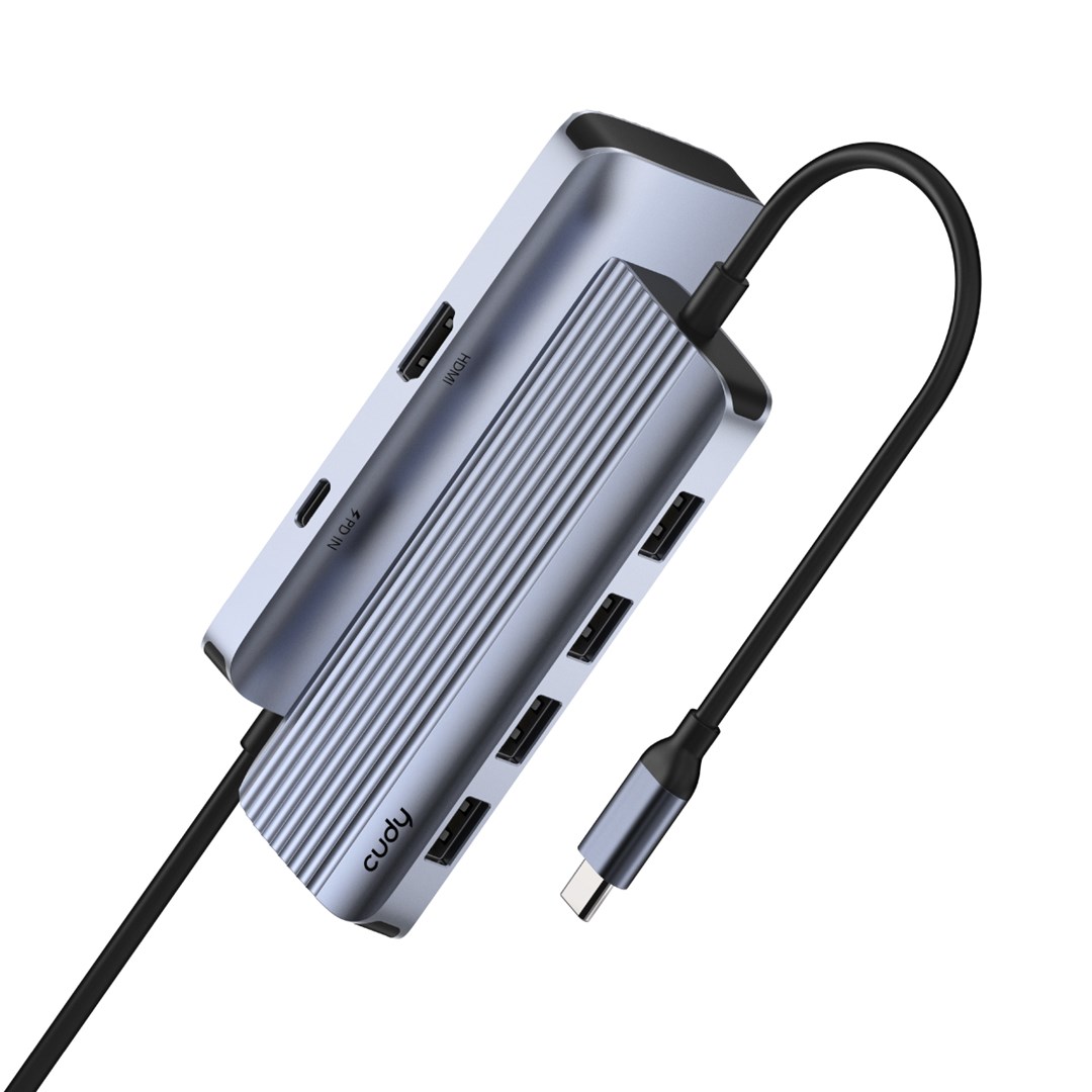 Cudy UH500 interface hub USB 3.2 Gen 1 (3.1 Gen 1) Type-C 5000 Mbit/s Grey, Silver Cudy UH500 interface hub USB 3.2 Gen 1 (3.1 Gen 1) Type-C 5000 Mbit/s Grey, Silver