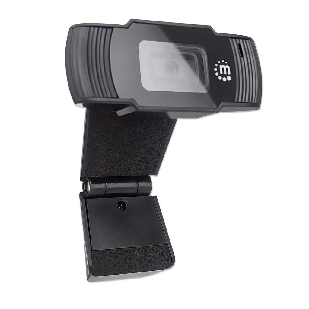 Manhattan USB Webcam, Two Megapixels (Clearance Pricing), 1080p Full HD, USB-A, Integrated Microphone, Adjustable Clip Base, 30 frame per second, Black, Three Year Warranty, Box Manhattan USB Webcam, Two Megapixels (Clearance Pricing), 1080p Full HD, USB-A, Integrated Microphone, Adjustable Clip Base, 30 frame per second, Black, Three Year Warranty, Box