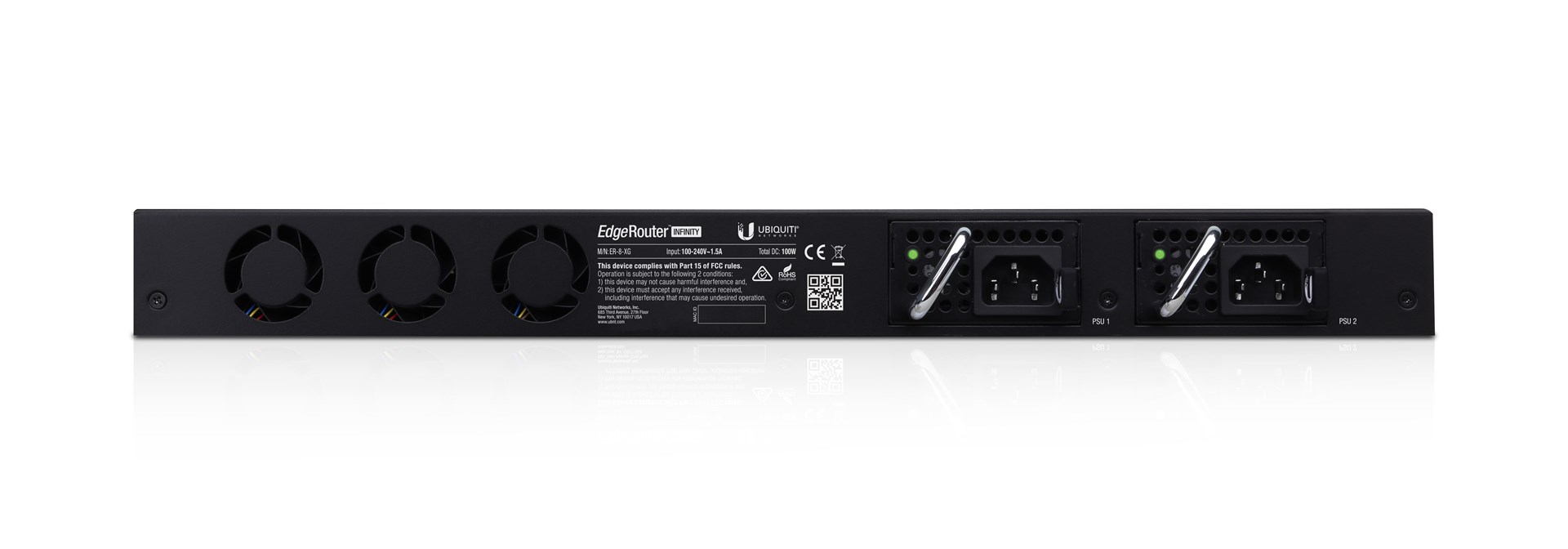 Ubiquiti EdgeRouter ER-8-XG Managed L3 1U Black Ubiquiti EdgeRouter ER-8-XG Managed L3 1U Black