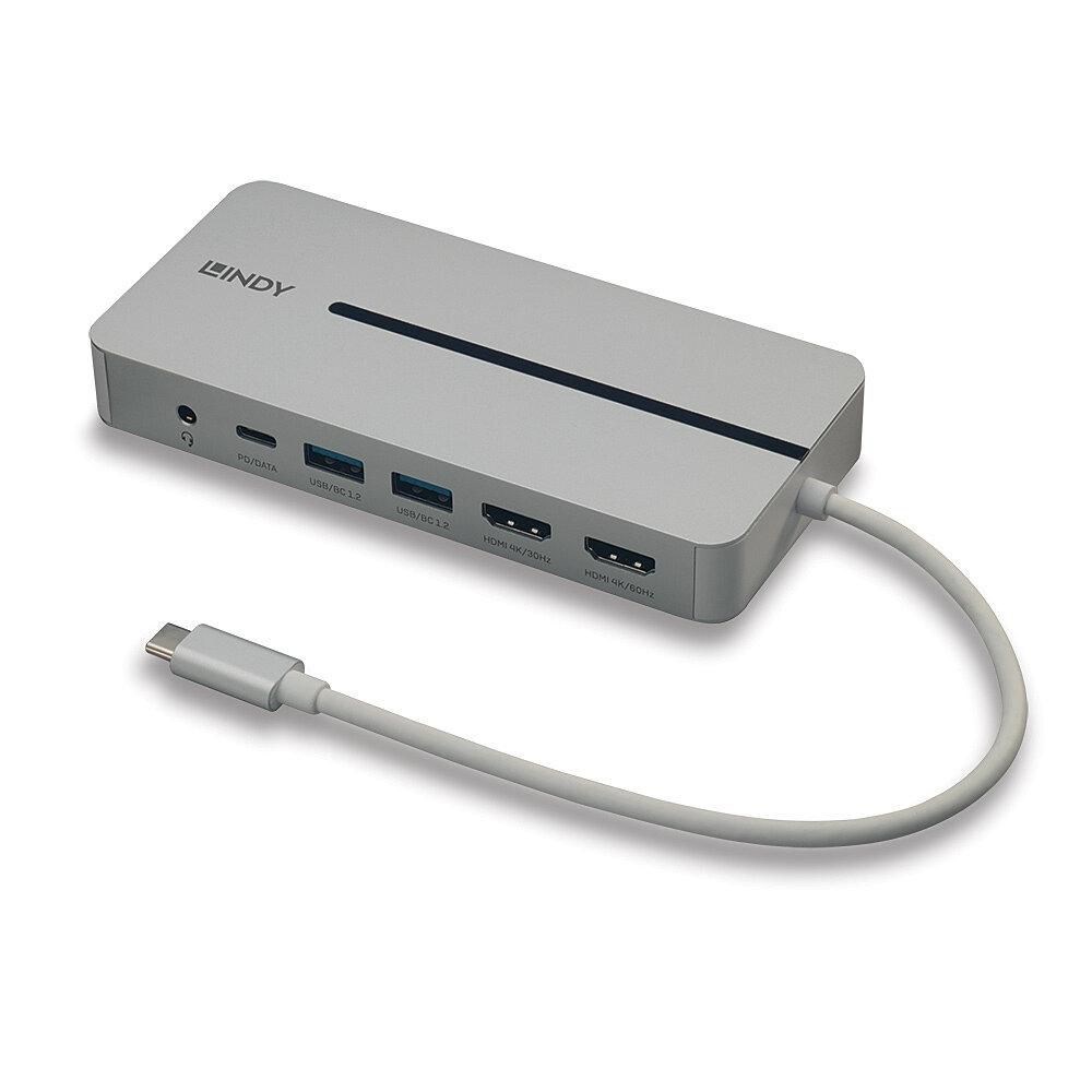 Lindy DST-Mx Duo USB-C Laptop/MacBook Mini Docking Station with Dual Display (4K) and 100W Pass-Through Charging Lindy DST-Mx Duo USB-C Laptop/MacBook Mini Docking Station with Dual Display (4K) and 100W Pass-Through Charging