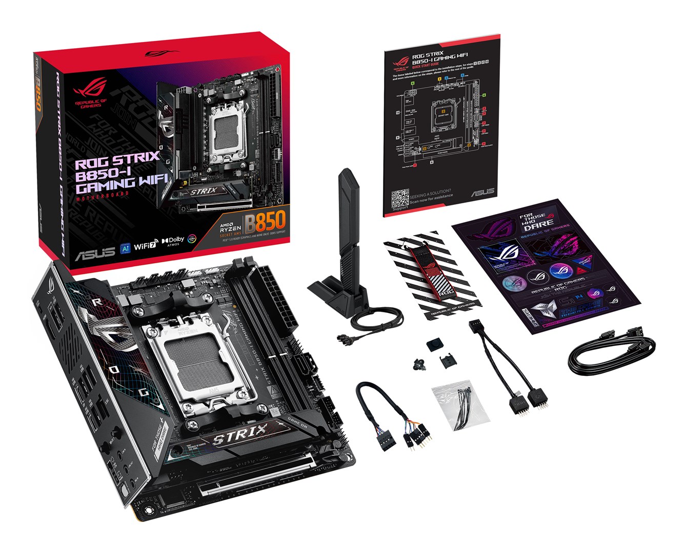 ASUS ROG STRIX B850-I GAMING WIFI AMD B850 Socket AM5 mini ITX ASUS ROG STRIX B850-I GAMING WIFI AMD B850 Socket AM5 mini ITX