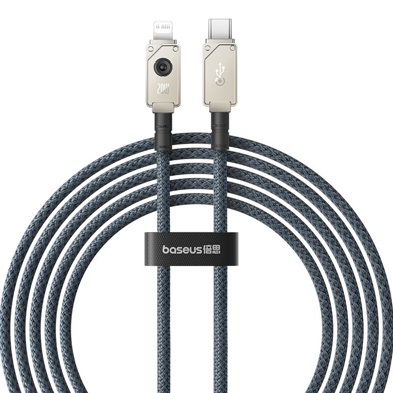 Baseus Unbreakable USB C to iP cable 2 m 20 W Black Baseus Unbreakable USB C to iP cable 2 m 20 W Black