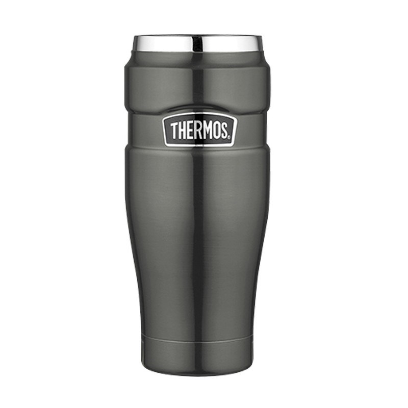 THERMOS 470 ml waterproof thermos mug - metallic grey THERMOS 470 ml waterproof thermos mug - metallic grey