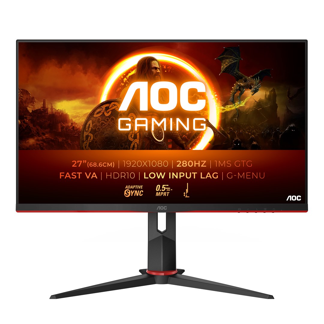 AOC G2 27G2ZN3/BK computer monitor 68.6 cm (27") 1920 x 1080 pixels Full HD LCD Black, Red AOC G2 27G2ZN3/BK computer monitor 68.6 cm (27") 1920 x 1080 pixels Full HD LCD Black, Red