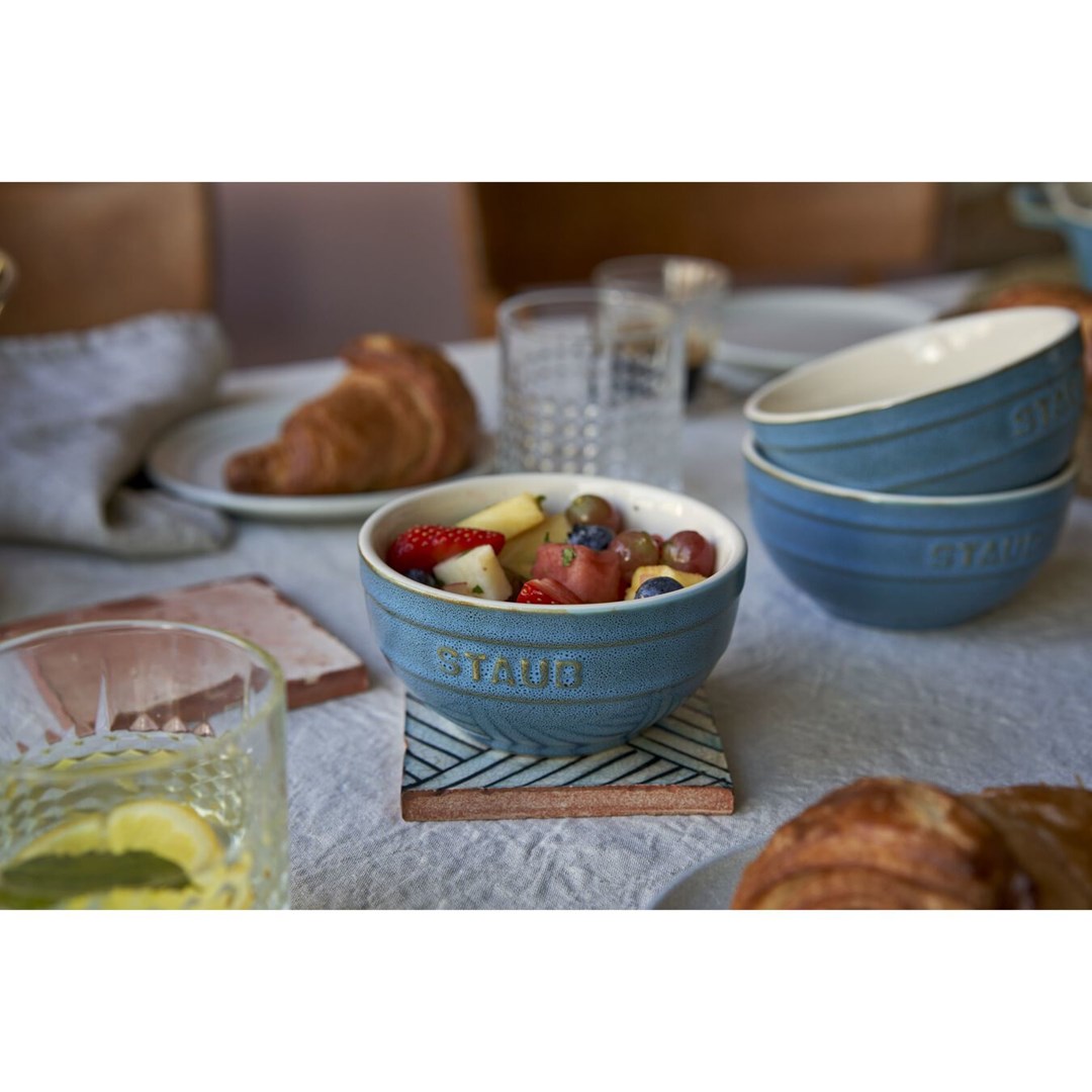 Staub Ceramique Bowl set 0.4 L Round Ceramic Turquoise 4 pc(s) Staub Ceramique Bowl set 0.4 L Round Ceramic Turquoise 4 pc(s)