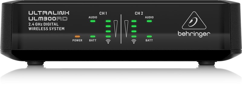 Behringer ULM302MIC - 2.4 GHz Digital Wireless System with 2 Handheld Microphones and Receiver Behringer ULM302MIC - 2.4 GHz Digital Wireless System with 2 Handheld Microphones and Receiver