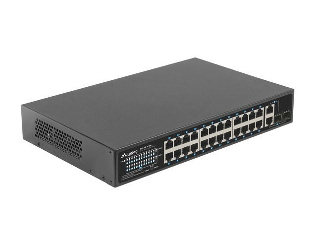 Lanberg Switch 24X 100MB DSP+/2X Combo Rack 19" 360W V2 Lanberg Switch 24X 100MB DSP+/2X Combo Rack 19" 360W V2
