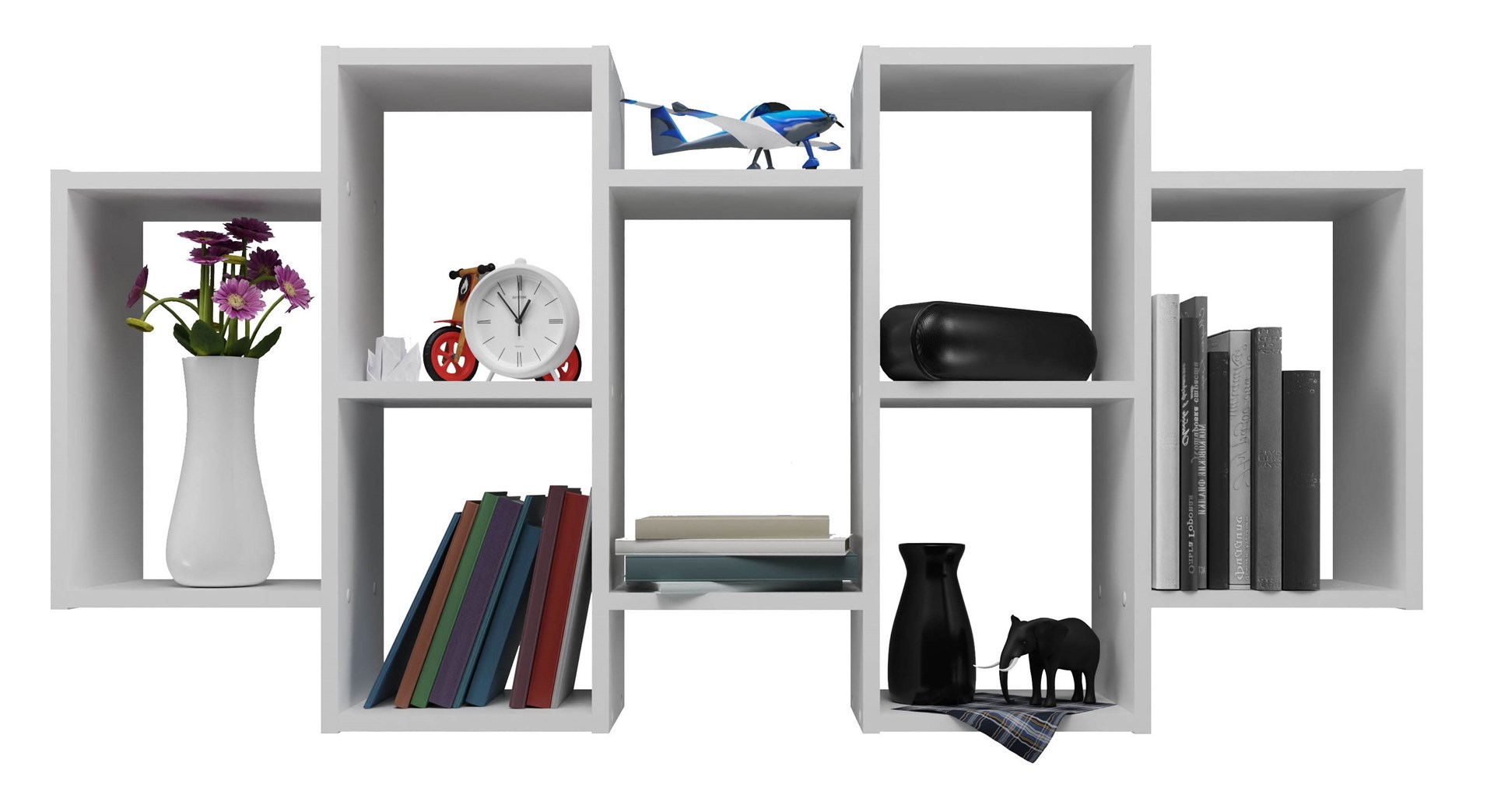 Wall-hung bookcase Bilbao 7.0 Wall Shelves White Wall-hung bookcase Bilbao 7.0 Wall Shelves White