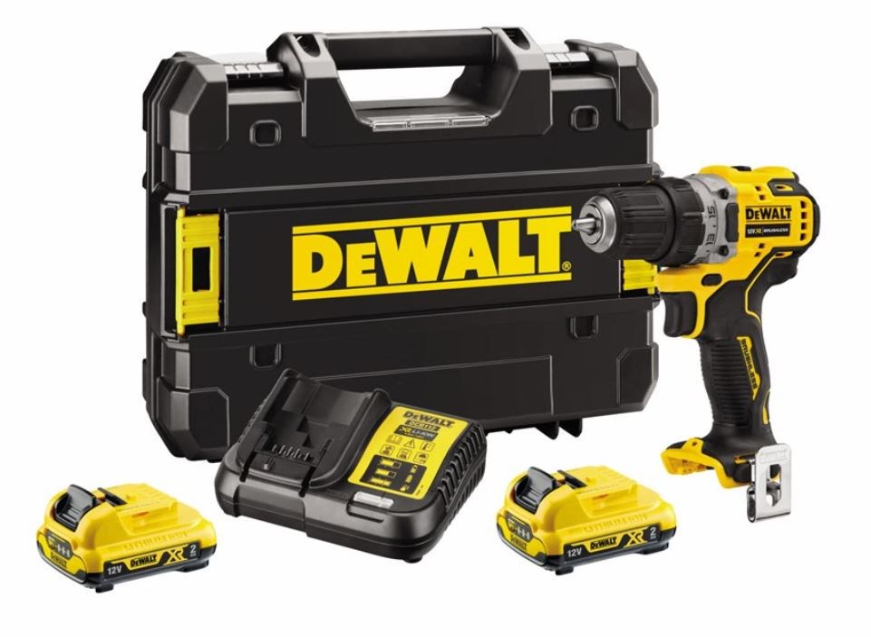 DEWALT DCD701D2-QW Cordless Drill 2x 12V 2Ah XR TSTAK Black, Yellow DEWALT DCD701D2-QW Cordless Drill 2x 12V 2Ah XR TSTAK Black, Yellow