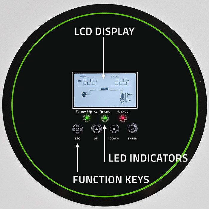 Hybrid solar inverter Off-Grid 3500W, Wi-fi Hybrid solar inverter Off-Grid 3500W, Wi-fi