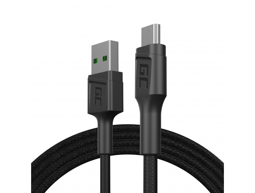 Green Cell KABGC20 USB cable USB 2.0 1.2 m USB A Micro-USB B Black Green Cell KABGC20 USB cable USB 2.0 1.2 m USB A Micro-USB B Black