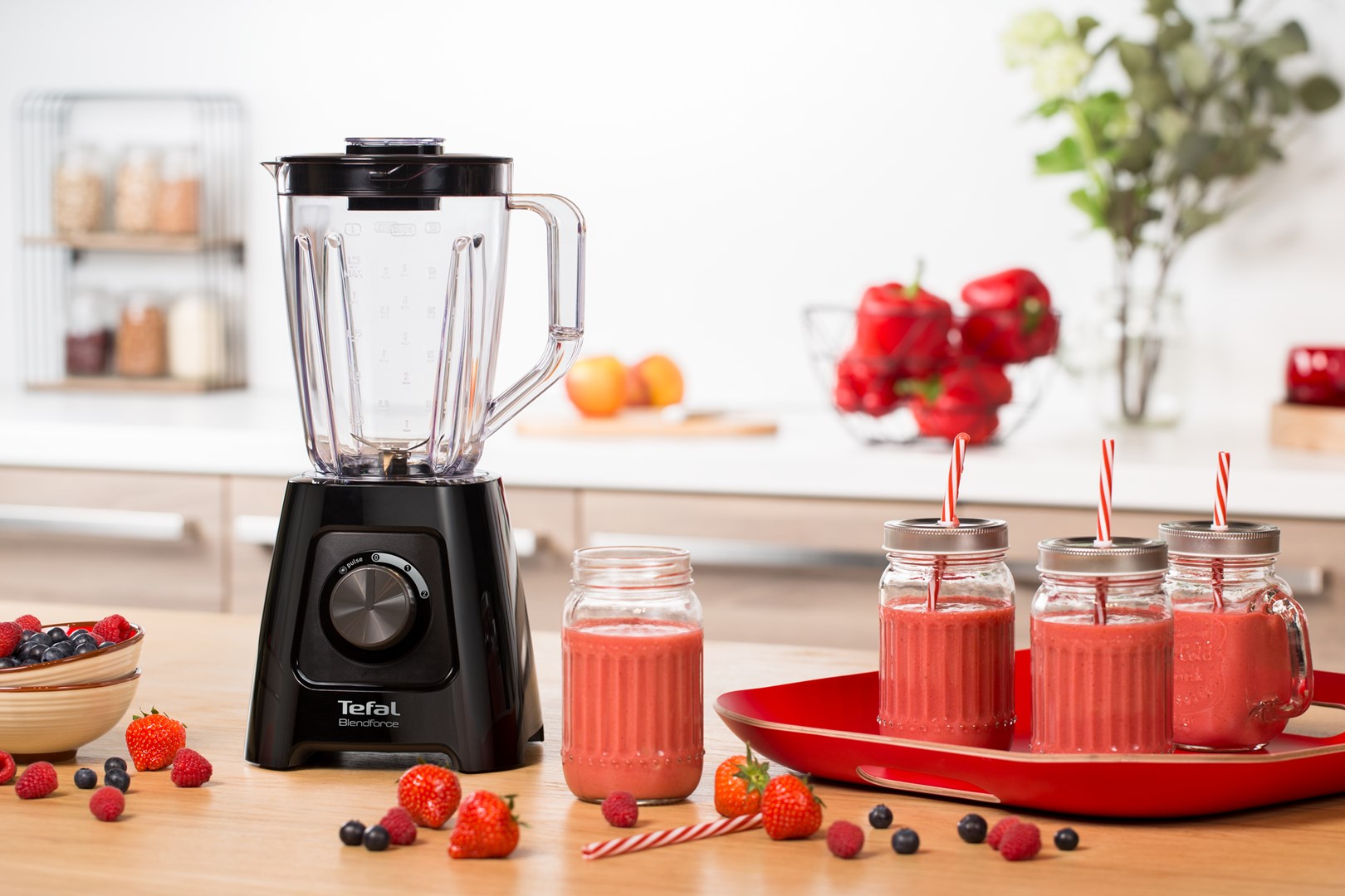 Tefal BlendForce II BL4208 blender 1.25 L Tabletop blender 600 W Black Tefal BlendForce II BL4208 blender 1.25 L Tabletop blender 600 W Black