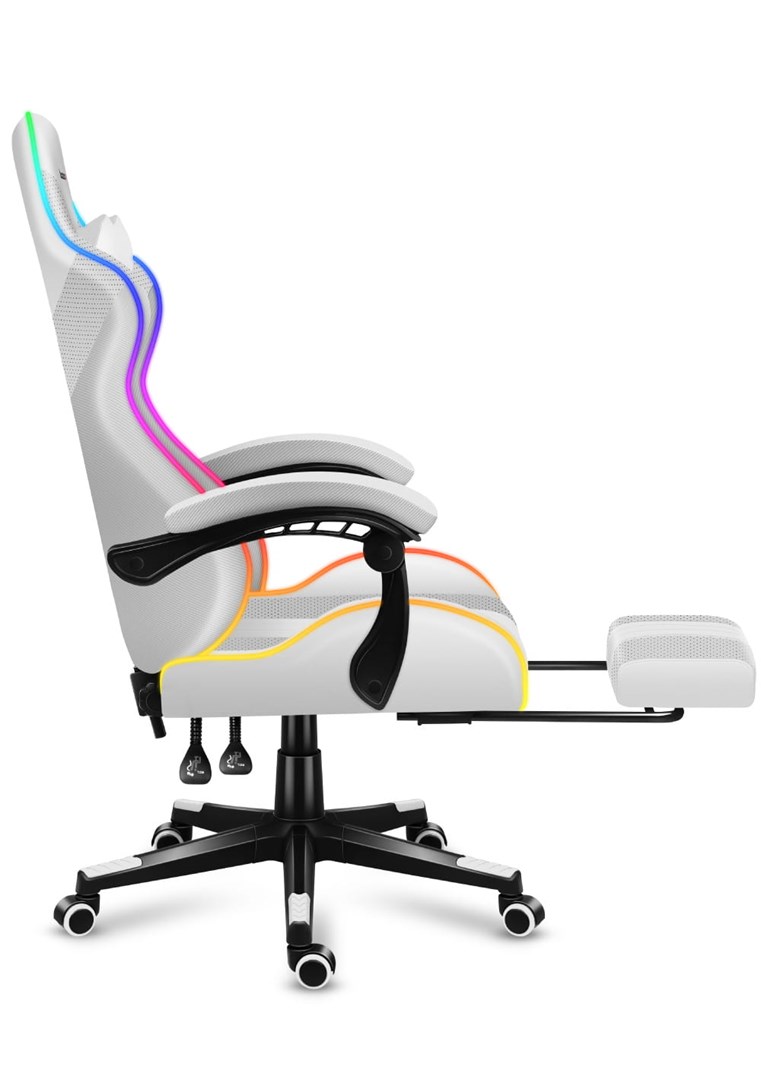 HUZARO FORCE 4.7 RGB White GAMING CHAIR HUZARO FORCE 4.7 RGB White GAMING CHAIR