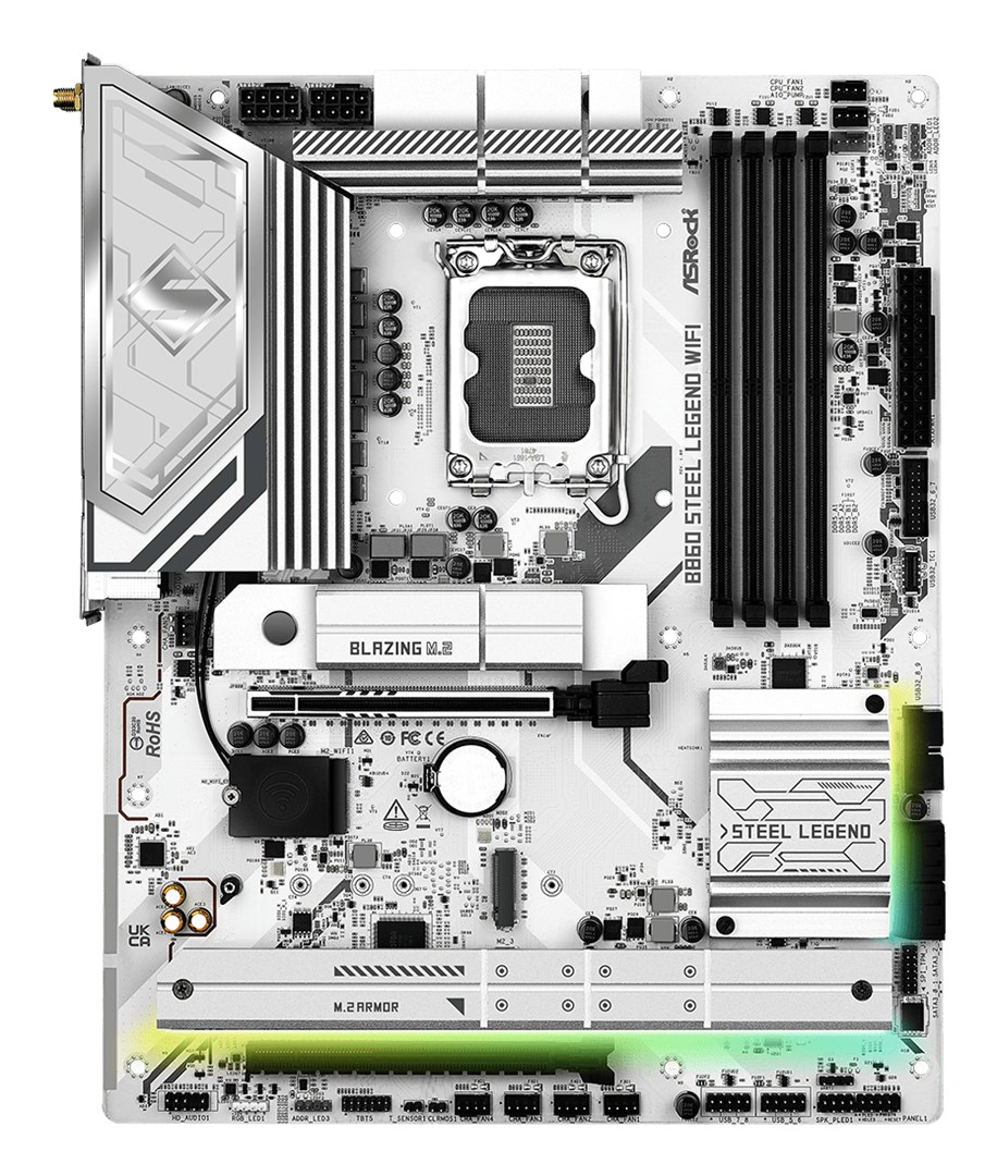 Asrock B860 Steel Legend WiFi Intel B860 LGA 1851 (Socket V1) ATX Asrock B860 Steel Legend WiFi Intel B860 LGA 1851 (Socket V1) ATX
