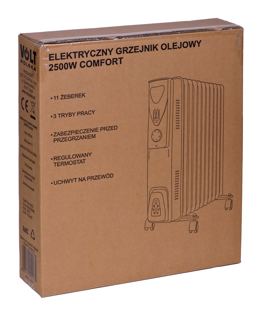 Electric oil heater 2500W Comfort 11 Electric oil heater 2500W Comfort 11