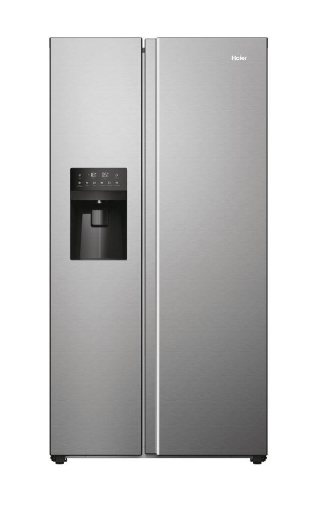 Haier SBS 90 Serie 5 HSR5918DIMP Free-standing double-sided fridge-freezer combination 511 l D Platinum, stainless steel Haier SBS 90 Serie 5 HSR5918DIMP Free-standing double-sided fridge-freezer combination 511 l D Platinum, stainless steel