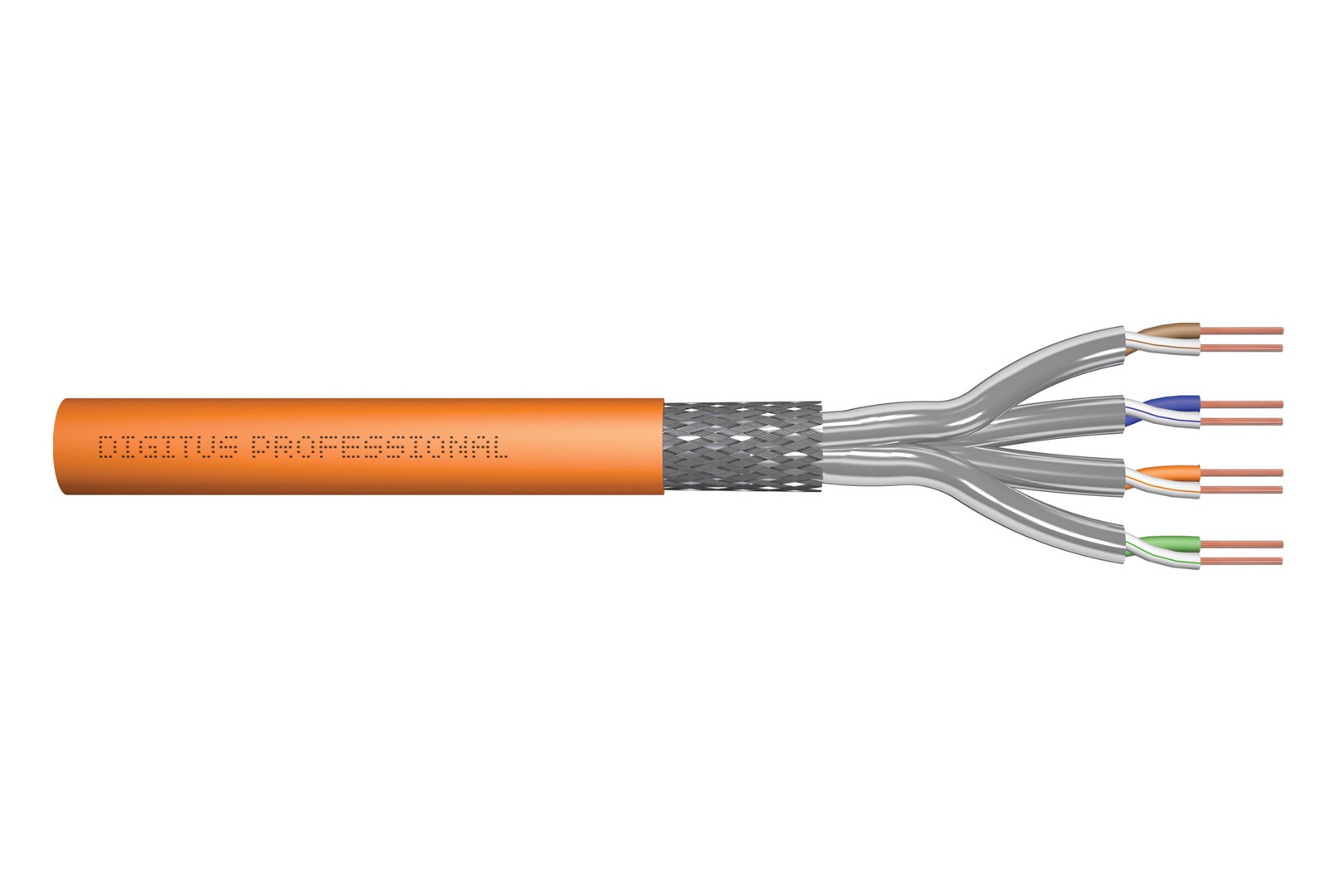 Digitus CAT 7 S/FTP installation cable, 500 m, simplex, B2ca Digitus CAT 7 S/FTP installation cable, 500 m, simplex, B2ca