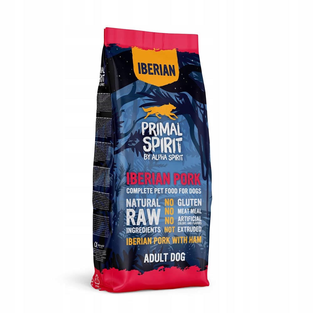 PRIMAL SPIRIT Iberian 70% Pork Ham – semi-moist dog food – 12 kg PRIMAL SPIRIT Iberian 70% Pork Ham – semi-moist dog food – 12 kg