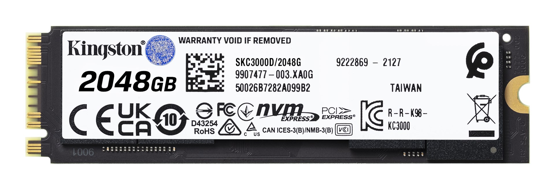 Kingston Technology 2048G KC3000 M.2 2280 NVMe SSD Kingston Technology 2048G KC3000 M.2 2280 NVMe SSD
