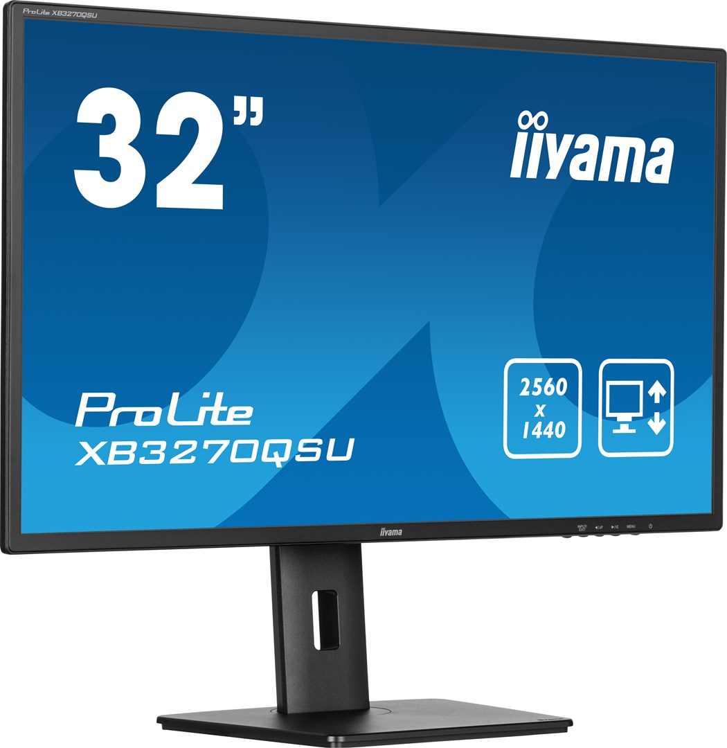 iiyama ProLite A height adjustable 32” IPS Panel Technology monitor featuring QHD resolution iiyama ProLite A height adjustable 32” IPS Panel Technology monitor featuring QHD resolution