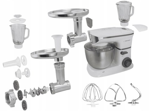 Esperanza EKM025 food processor 1000 W 5 L Stainless steel, White Esperanza EKM025 food processor 1000 W 5 L Stainless steel, White