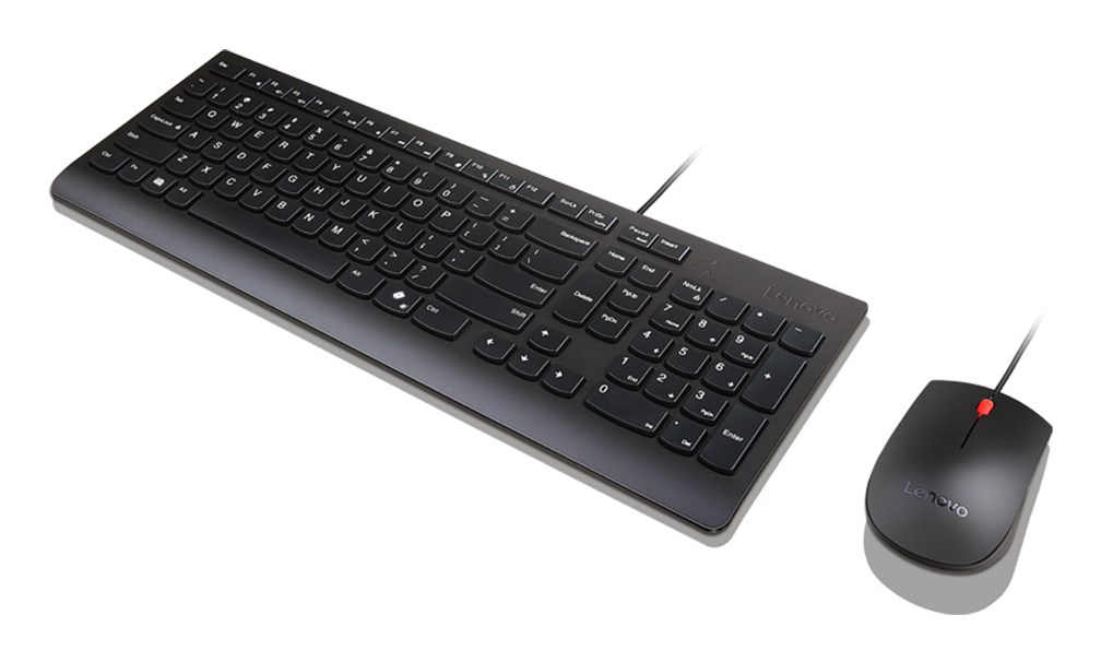 Lenovo Essential Wired Combo Black US Euro keyboard Mouse included Universal USB Lenovo Essential Wired Combo Black US Euro keyboard Mouse included Universal USB