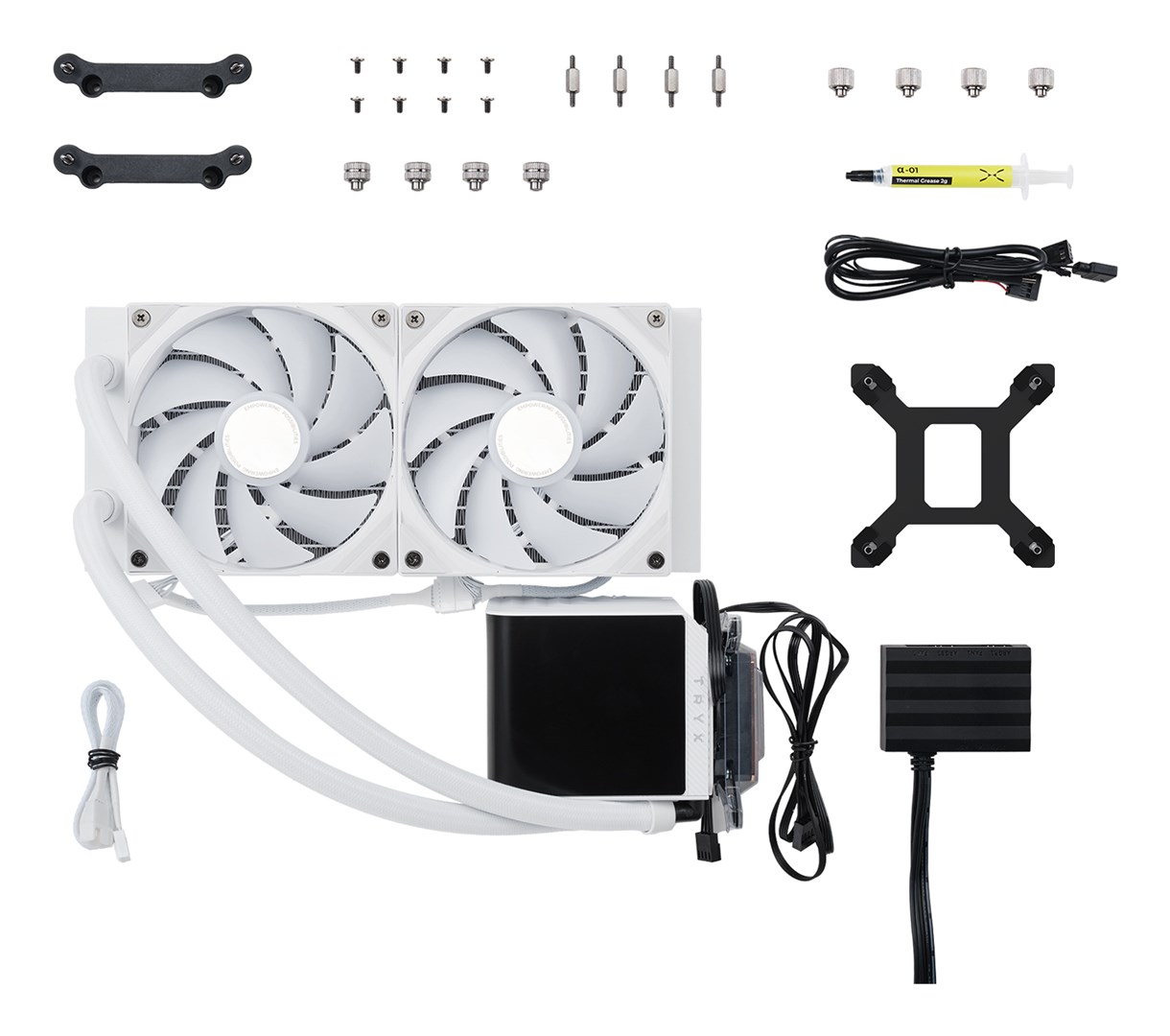 TRYX PANORAMA ARGB 240 Processor Liquid cooling kit 12 cm White 1 pc(s) TRYX PANORAMA ARGB 240 Processor Liquid cooling kit 12 cm White 1 pc(s)