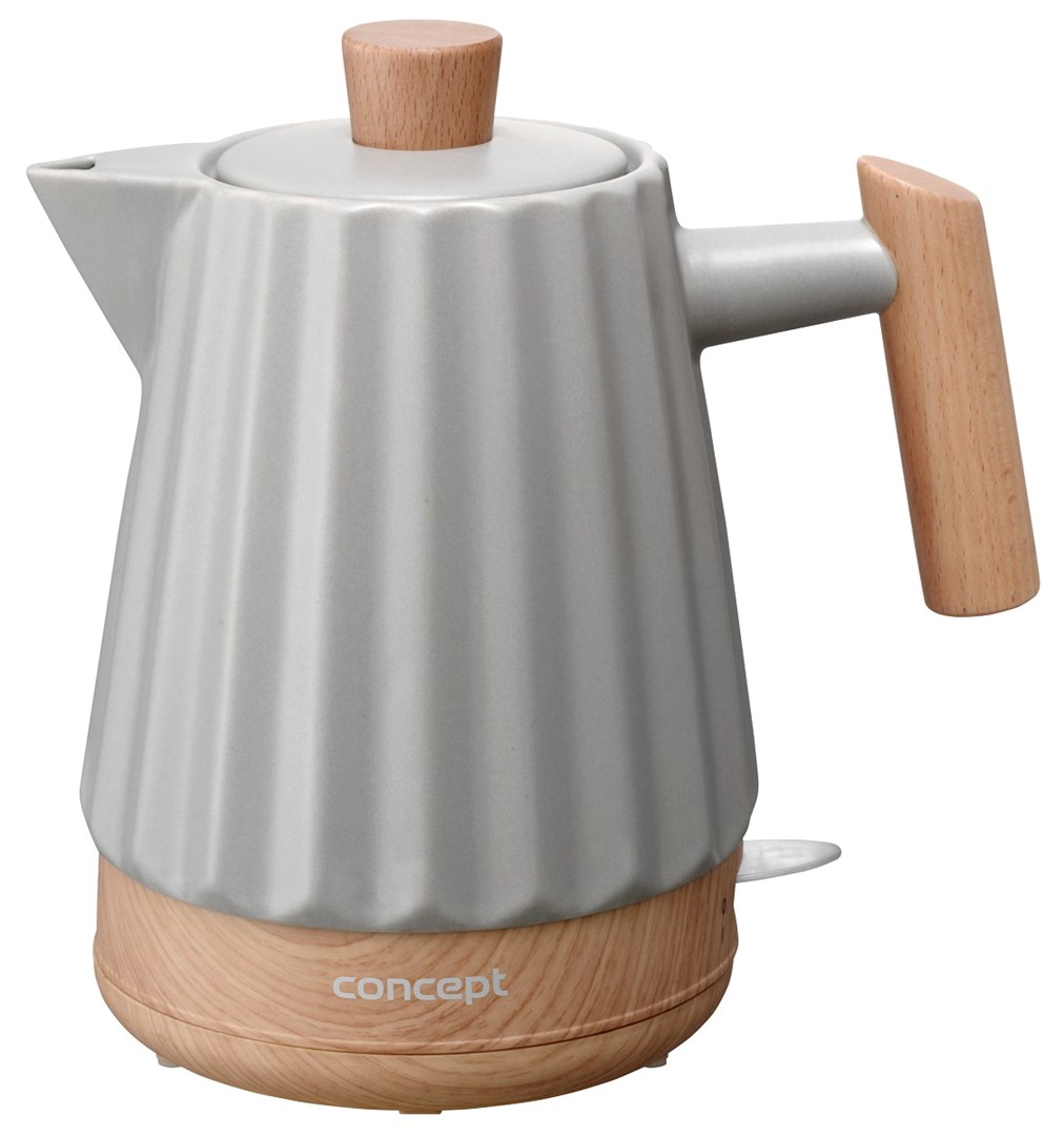 Concept RK0091 Ceramic electric kettle 1.5 l Light grey Concept RK0091 Ceramic electric kettle 1.5 l Light grey