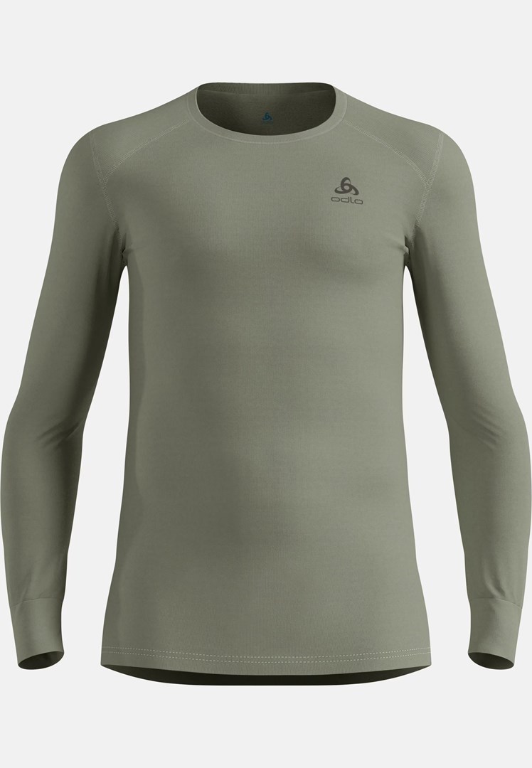 ODLO BL TOP crew neck l/s ACTIVE WARM long-sleeved thermal underwear, size M, grey ODLO BL TOP crew neck l/s ACTIVE WARM long-sleeved thermal underwear, size M, grey