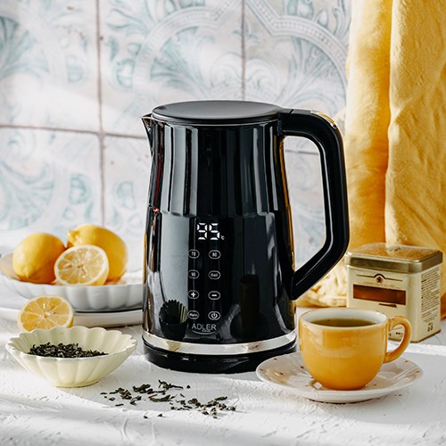 Adler AD 1350 1.7L temperature-controlled LED electric kettle Black Adler AD 1350 1.7L temperature-controlled LED electric kettle Black