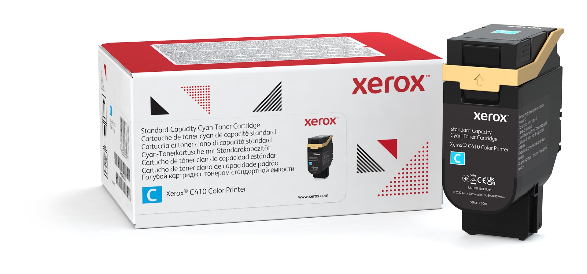 Xerox Genuine ® C410 Color Printer/VersaLink® C415 Color Multifunction Printer Cyan Standard capacity Toner Cartridge (2000 Pages) - 006R04678 Xerox Genuine ® C410 Color Printer/VersaLink® C415 Color Multifunction Printer Cyan Standard capacity Toner Cartridge (2000 Pages) - 006R04678
