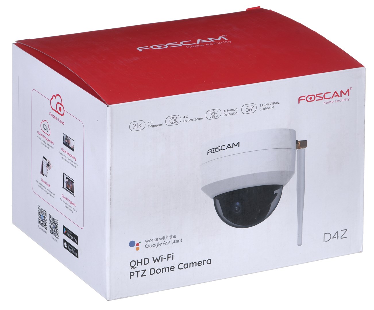 Foscam D4Z Bulb IP security camera Indoor & outdoor 2304 x 1536 pixels Ceiling Foscam D4Z Bulb IP security camera Indoor & outdoor 2304 x 1536 pixels Ceiling