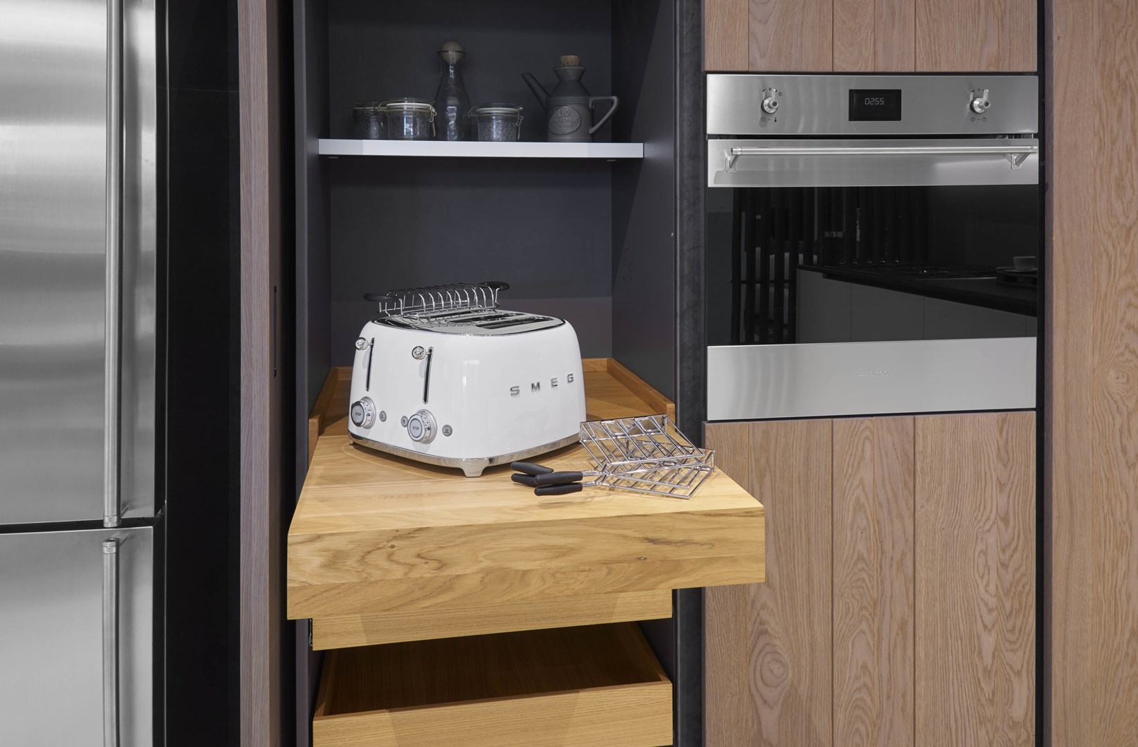 Toaster Smeg for 4 slices, white Toaster Smeg for 4 slices, white