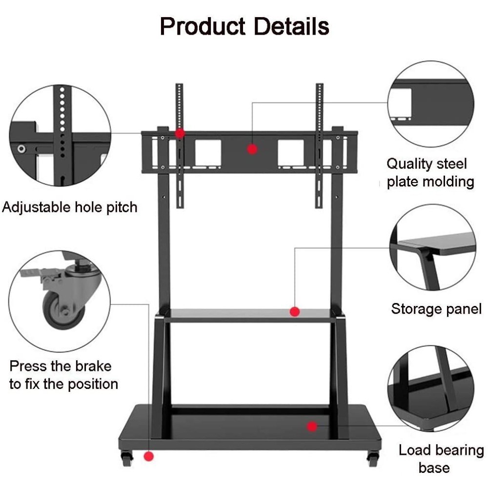 Techly ICA-TR30 signage display mount 2.54 m (100") Black Techly ICA-TR30 signage display mount 2.54 m (100") Black