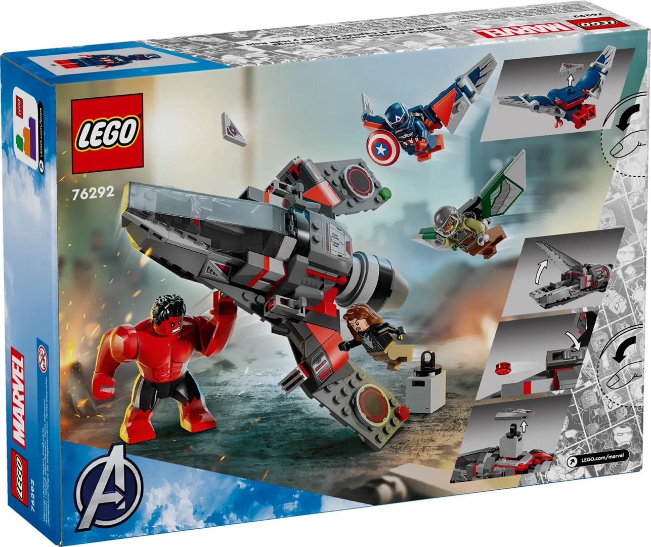 LEGO MARVEL 76292 Captain America VS Red Hulk Duel LEGO MARVEL 76292 Captain America VS Red Hulk Duel