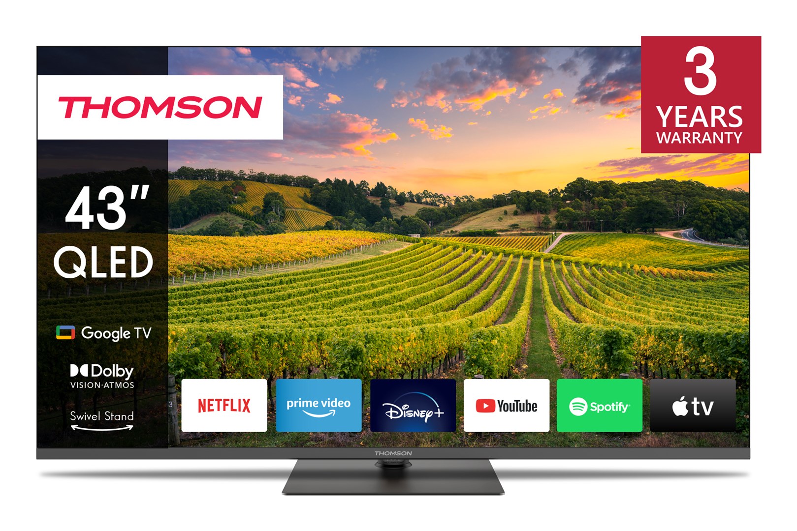 Thomson 43QG5C14 TV 109.2 cm (43") 4K Ultra HD Smart TV Wi-Fi Black Thomson 43QG5C14 TV 109.2 cm (43") 4K Ultra HD Smart TV Wi-Fi Black