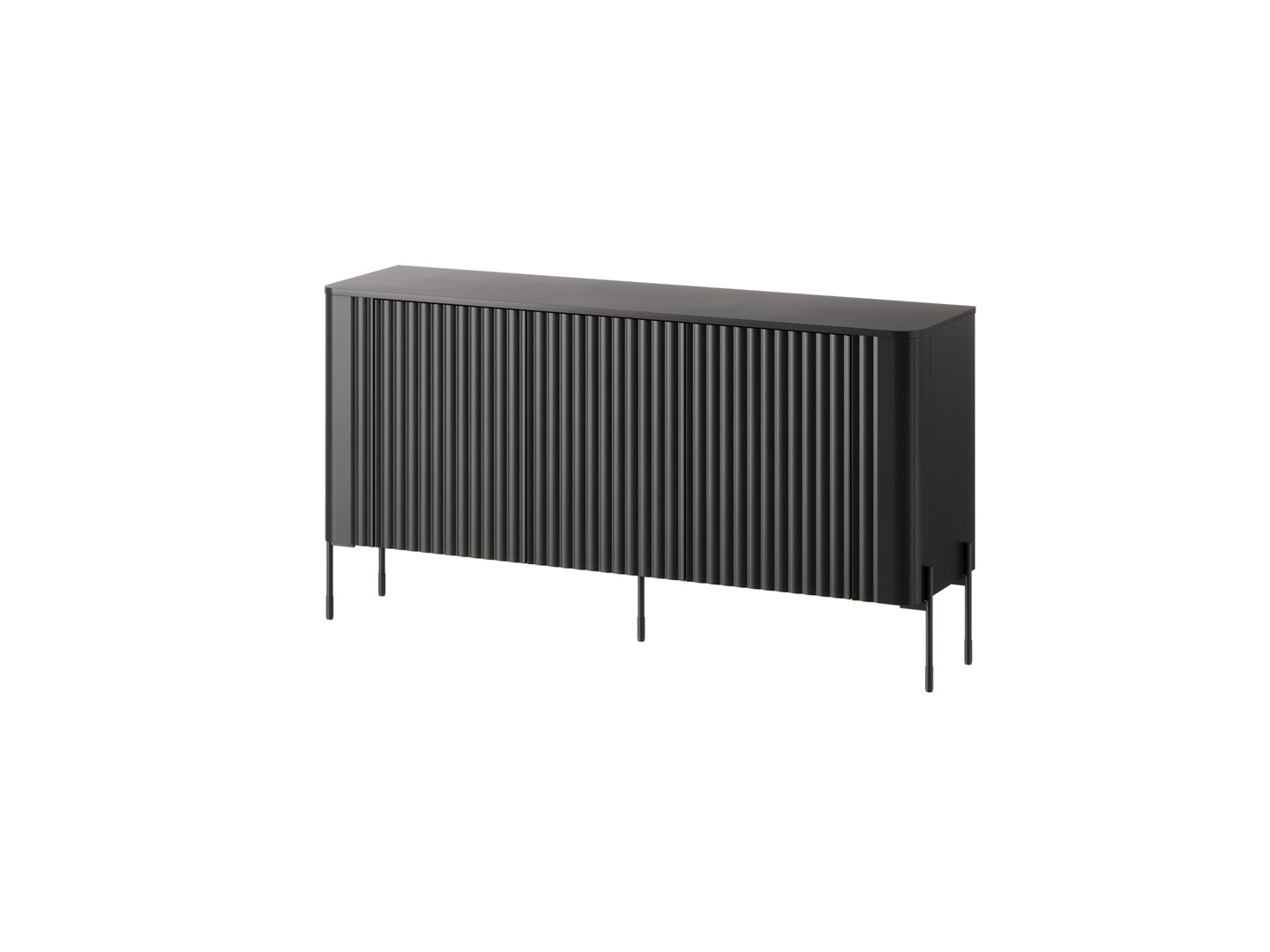 Cama VERA chest of drawers 150x40x80 black matt Cama VERA chest of drawers 150x40x80 black matt