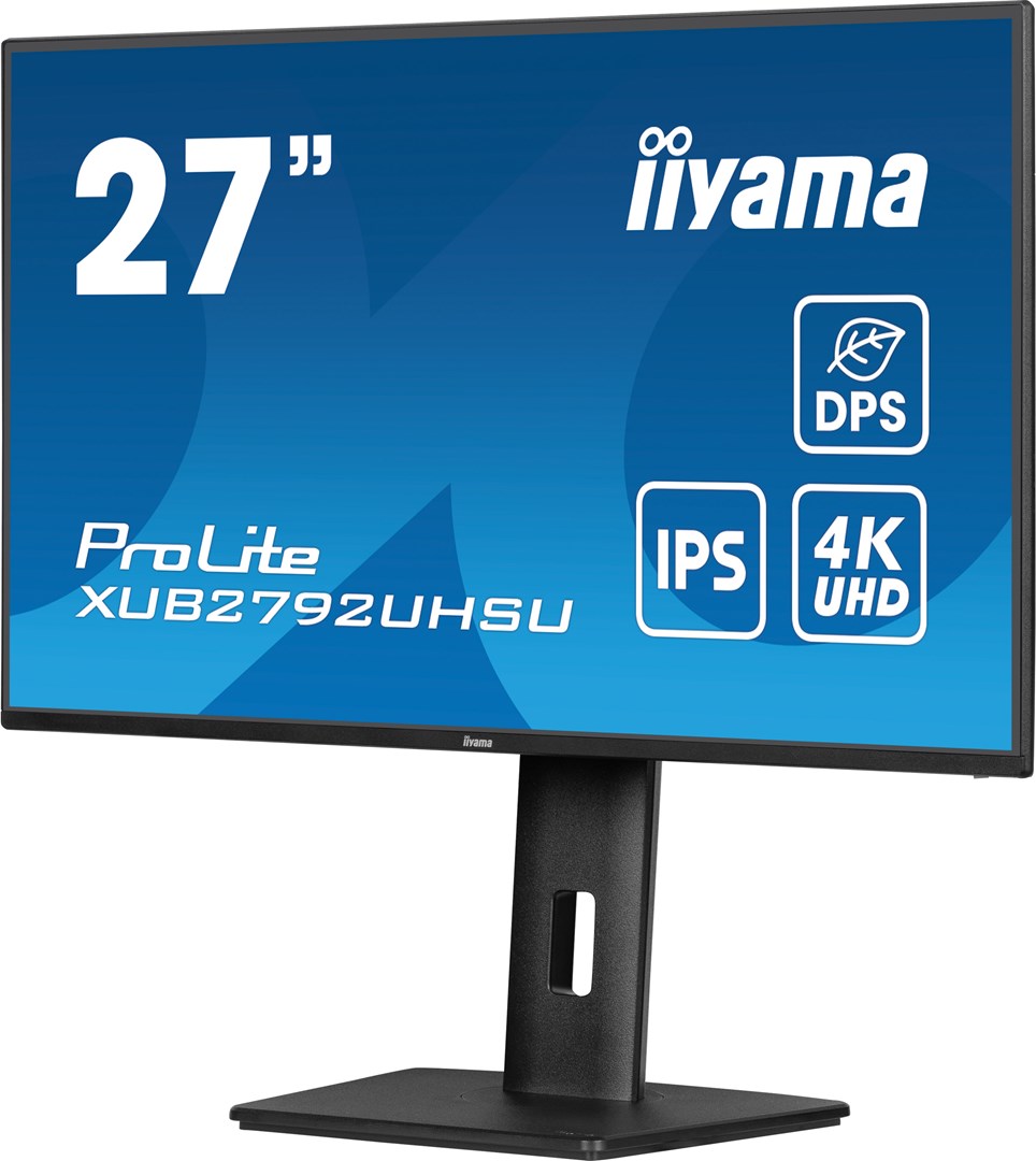 iiyama ProLite 27’’ IPS panel technology, ultra slim monitor featuring 4K resolution, Dynamic Power Saving (DPS) and height adjustable stand iiyama ProLite 27’’ IPS panel technology, ultra slim monitor featuring 4K resolution, Dynamic Power Saving (DPS) and height adjustable stand