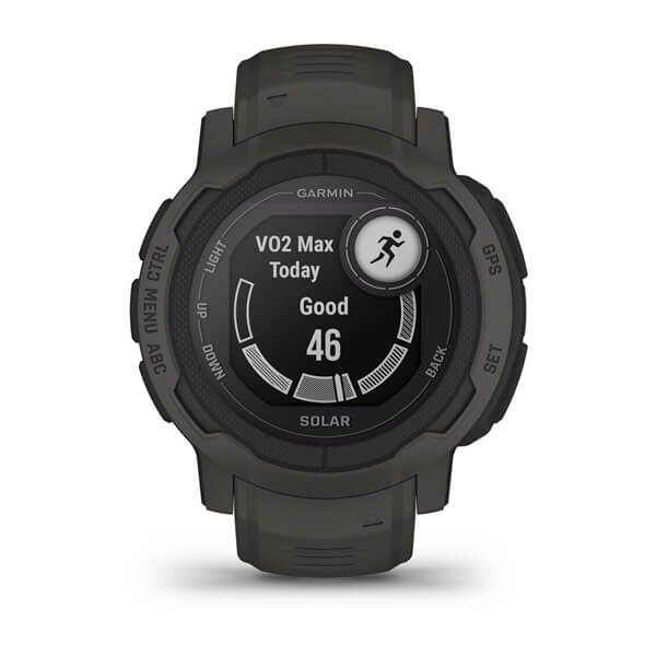Garmin Instinct 2 Solar 2.29 cm (0.9") MIP 45 mm Digital 176 x 176 pixels Graphite GPS (satellite) Garmin Instinct 2 Solar 2.29 cm (0.9") MIP 45 mm Digital 176 x 176 pixels Graphite GPS (satellite)