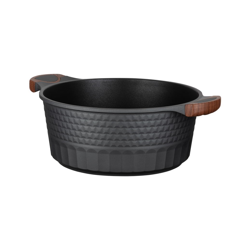 Resto Kitchenware Capella 6.6 L Round Black, Wood Resto Kitchenware Capella 6.6 L Round Black, Wood