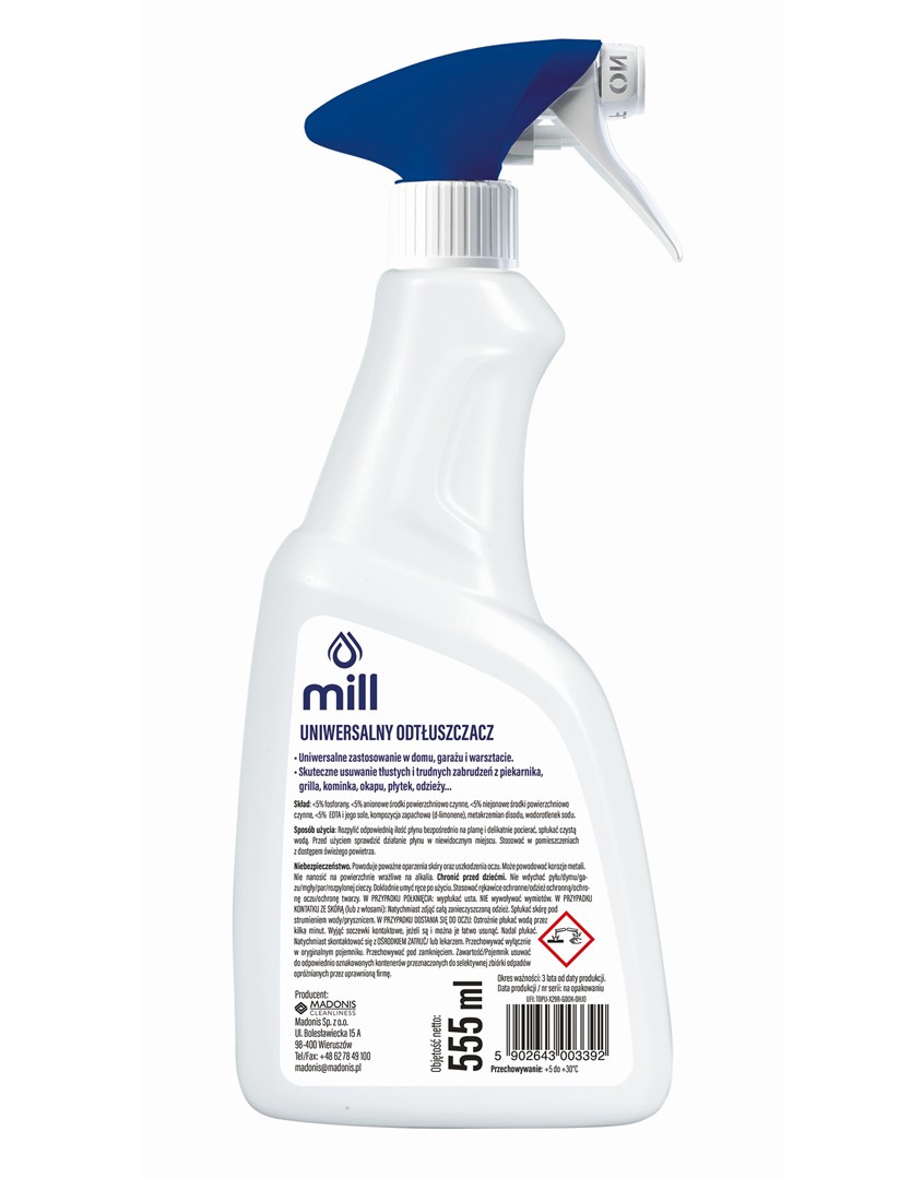 Mill Clean universal degreaser for greasy stains 555 ml Mill Clean universal degreaser for greasy stains 555 ml