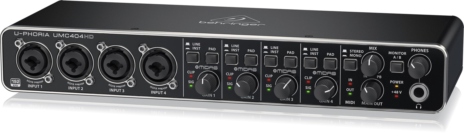 Behringer UMC404HD recording audio interface Behringer UMC404HD recording audio interface