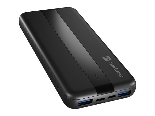 NATEC TREVI SLIM Q V2 Lithium Polymer (LiPo) 10000 mAh Black NATEC TREVI SLIM Q V2 Lithium Polymer (LiPo) 10000 mAh Black