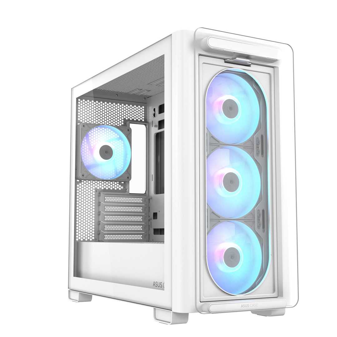 ASUS A23 PLUS ARGB WHITE Computer Case White ASUS A23 PLUS ARGB WHITE Computer Case White