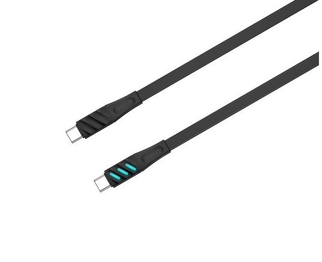 Havit CB6254 - USB Type C to USB Type C charging cable, 1 m (black) Havit CB6254 - USB Type C to USB Type C charging cable, 1 m (black)