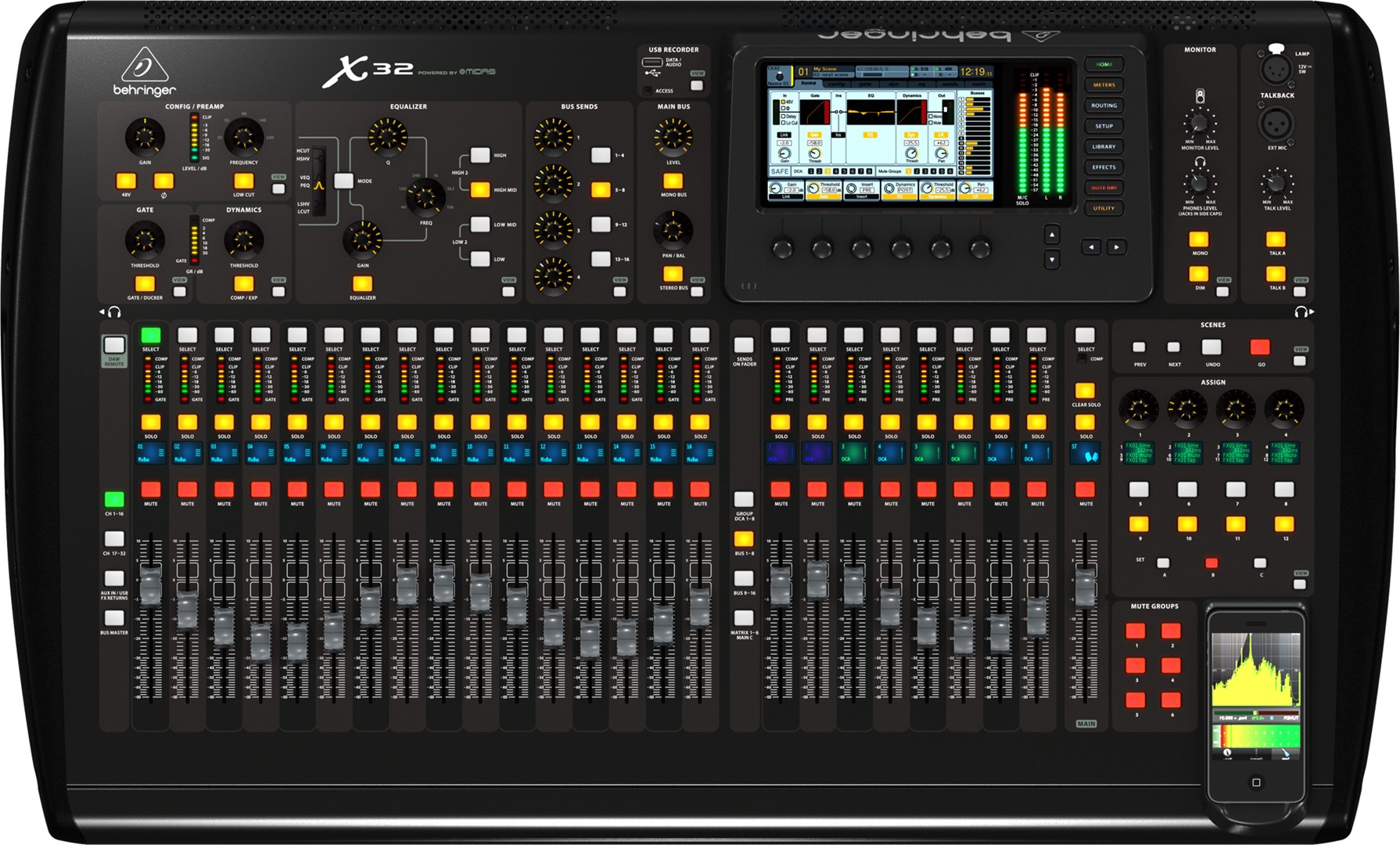 Behringer X32 audio mixer 40 channels 10 - 22000 Hz Black Behringer X32 audio mixer 40 channels 10 - 22000 Hz Black