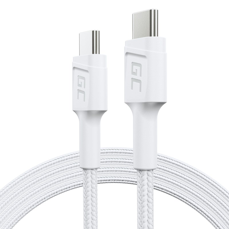 Green Cell KABGC30W USB cable USB 3.2 Gen 1 (3.1 Gen 1) 1.2 m USB C White Green Cell KABGC30W USB cable USB 3.2 Gen 1 (3.1 Gen 1) 1.2 m USB C White