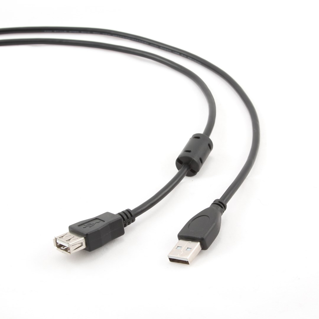 Gembird 1.8m USB 2.0 A M/FM USB cable USB A Black Gembird 1.8m USB 2.0 A M/FM USB cable USB A Black