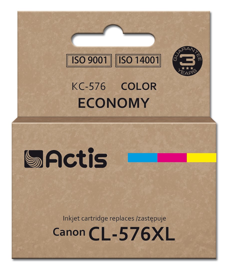 Actis KC-576 Canon printer ink, replacement Canon CL-576XL; Supreme; 15 ml; colour: cyan, yellow, magenta Actis KC-576 Canon printer ink, replacement Canon CL-576XL; Supreme; 15 ml; colour: cyan, yellow, magenta